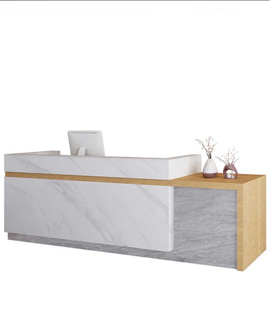 Creative Design Modern Wooden High End Unique Reception Desk