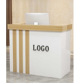 Custom Creative Modern Wooden Cash Register Counter Retail Marble Reception Desk