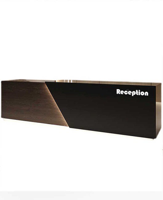 Creative Design Modern Wooden High End Commercial Boutique Reception Desk