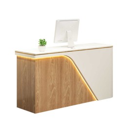 Creative Modern Wooden  Luxury Salon Reception Counter