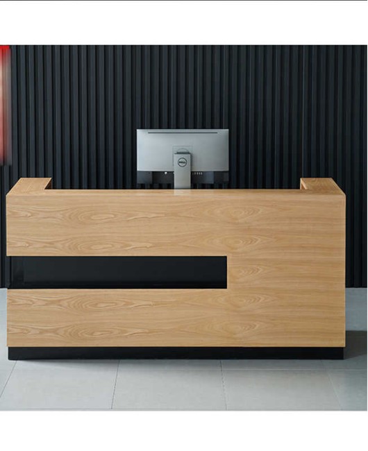 Creative Modern Wooden Cashier Counter Retail Modern Salon Reception Desk
