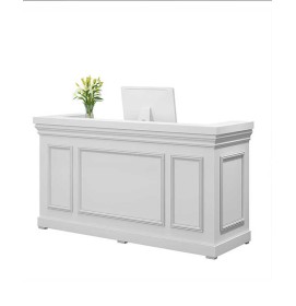 Creative Modern Wooden Luxury Wooden Cashier Counter Desk Retail Salon Reception Desk For Sale