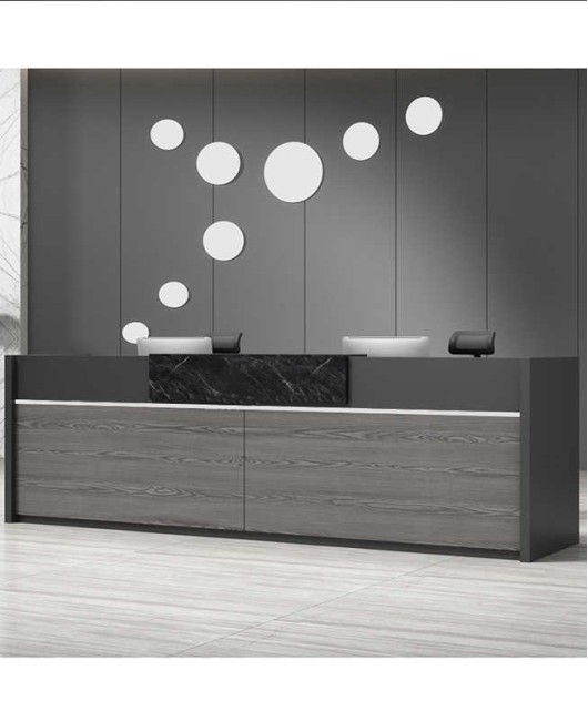 Creative Modern Wooden  Luxury Commercial Reception Desk