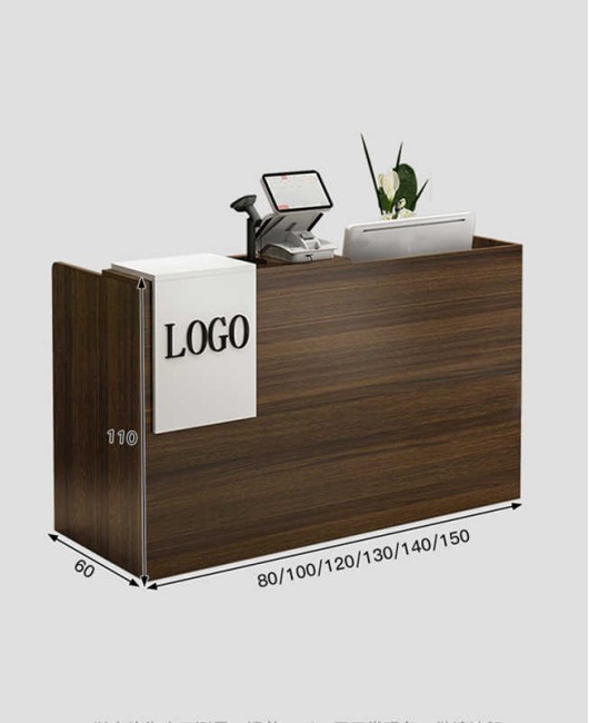 Custom Creative Modern Wooden Cashier Desk Retail Luxury Reception Desk