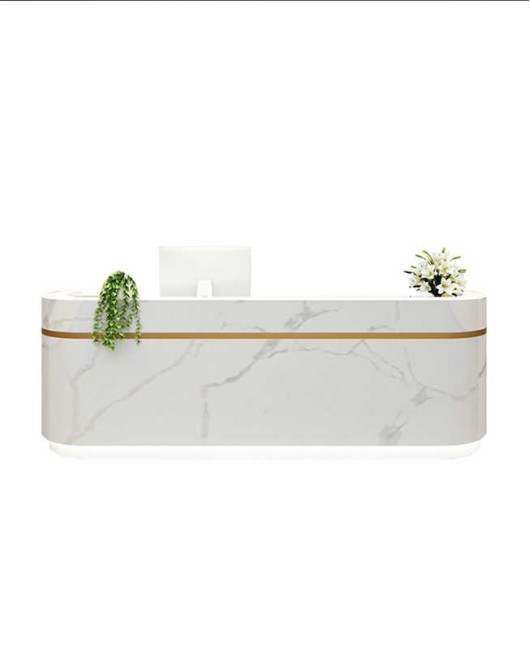 Creative Modern Wooden High End Corian Reception Desk