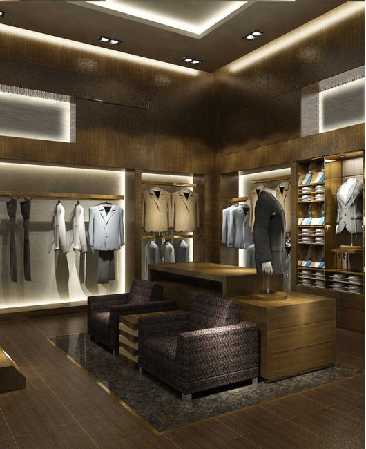 Custom Creative Design Modern Retail Store Mens Clothing Shop Design