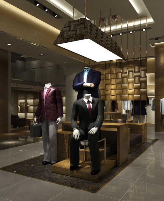 High End Creative Design Modern Retail Mens Clothing Store Display Furniture