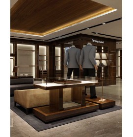 Luxury Creative Design Modern Retail Mens Clothing Shop Display Showcase