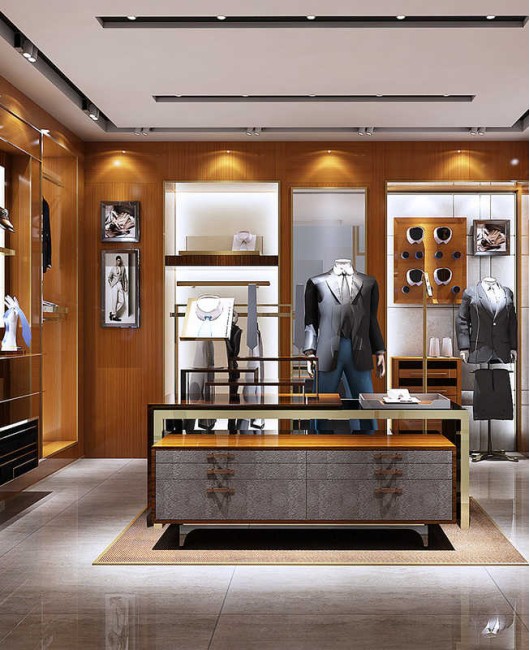 Innovative Design Modern Mens Clothes Display Showcase New Mens Clothing Store Furniture