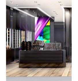 Creative Design Custom Retail Wooden Cosmetic Display Cabinet Showcase
