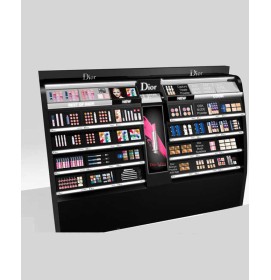 HIgh End Custom Creative Design Wooden Cosmetic Display Shelf Display Showcase