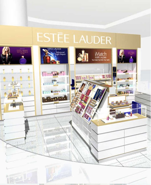 Creative Design Custom Retail Cosmetic Kiosk Showcase