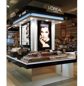 Creative Design Custom Luxury Retail Cosmetic Display Kiosk Design