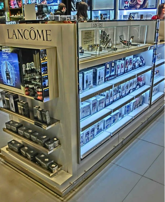 Creative Design Custom Luxury Retail Cosmetic Display Rack