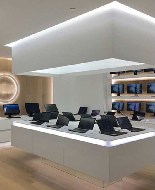 Commercial Creative Modern Retail Wooden Computer Shop Decoration