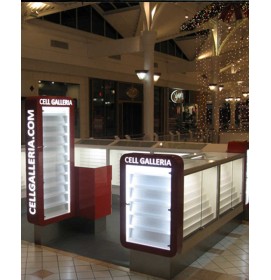 Commercial Creative Modern Retail Mobile Phone Accessories Kiosk Design
