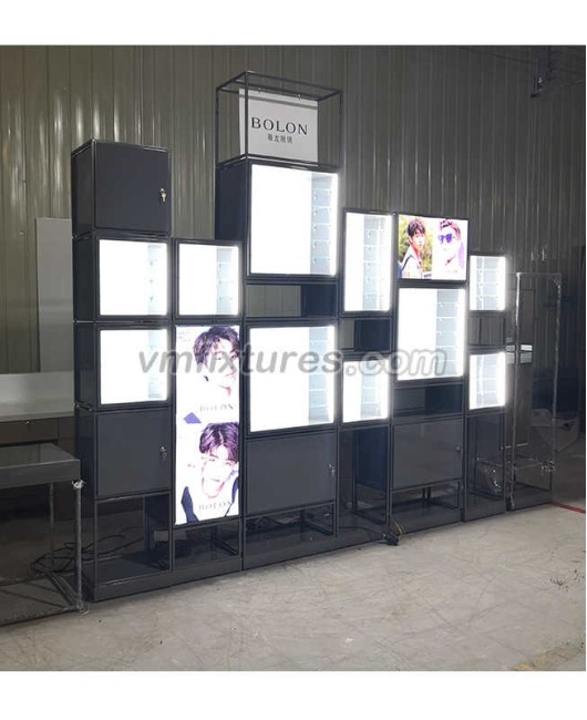 Custom Luxury Creative Design Retail Sunglass Display Wholesale Sunglasses Shelf Display