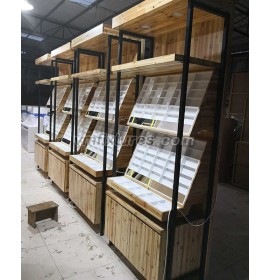 Luxus Kreatives Design Holz Glas Schmuck Shop Display Theke Vitrine