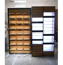 Custom Luxury Creative Design Wooden Optical Wall Display