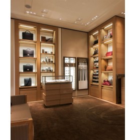 Creative Modern Retail Handbag Store Design High End Handbag Display Cabinet