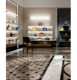Custom Modern Retail Handbag Shop Design High End Handbag Display