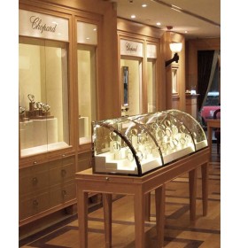 Modern Glass Table Top Jewelry Display Case For Retail Store