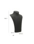 New Black Velvet Jewelry Necklace Display Bust For Sale