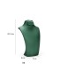 New Green Leather Necklace Display Bust For Sale