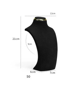 Popular New Black Velvet Necklace Display Bust For Sale