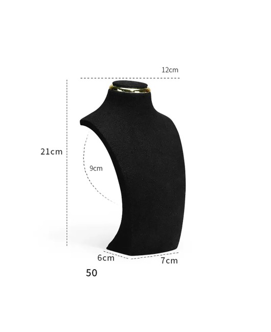 Popular New Black Velvet Necklace Display Bust For Sale