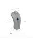 Premium Light Gray Velvet Jewelry Necklace Display Bust For Sale