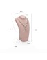 Premium Pink Velvet Jewelry Necklace Display Bust For Sale