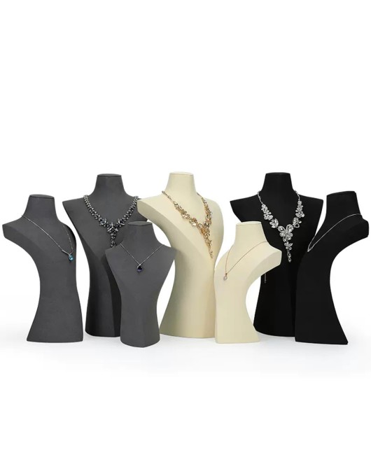 New Popular Velvet Jewelry Necklace Display Bust
