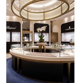 High End Modern Custom Glass Jewellery Shop Display Counter For Sale