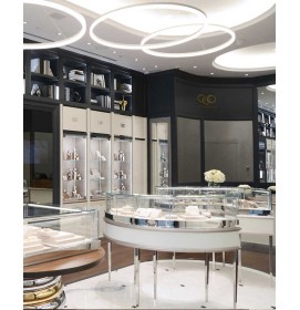 Commercial Custom Modern Glass Jewellery Display Cabinets For Shops