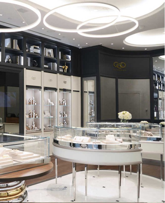 Commercial Custom Modern Glass Jewellery Display Cabinets For Shops