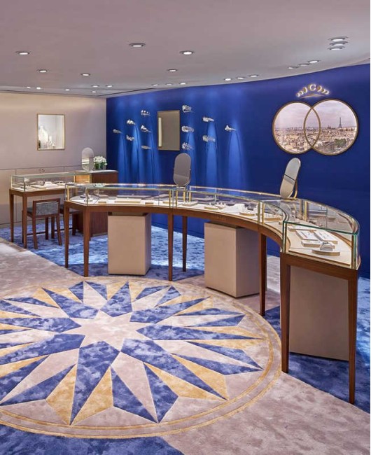 Modern Custom Creative Design Luxury Jewelry Showroom Display Showcase With Floor Cabinet