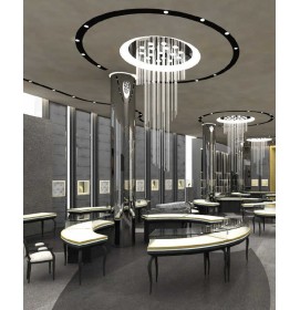 Luxury Modern Creative Design Custom Interior Design of Jewellery Showroom