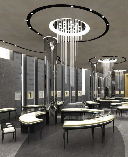 Luxury Modern Creative Design Custom Interior Design of Jewellery Showroom