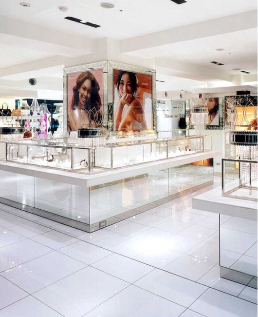Modern Luxury Retail Custom Shopping Mall Jewellery Kiosk Design