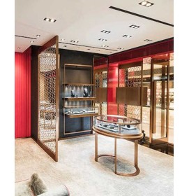 Custom Creative Design Luxury Jewelry Showroom Display Showcase