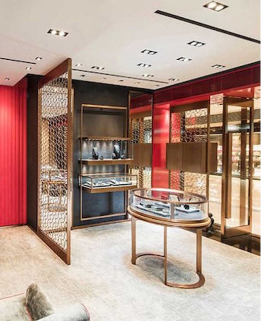 Custom Creative Design Luxury Jewelry Showroom Display Showcase