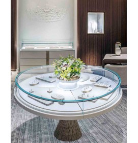 Modern Custom Creative Design Luxury Jewelry Showroom Display Showcase With Floor Cabinet