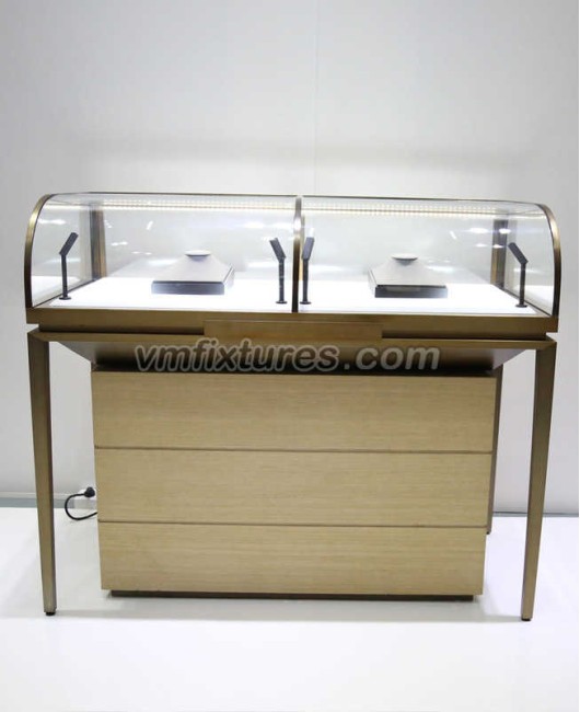 High End Jewelry Store Display Counter Showcase