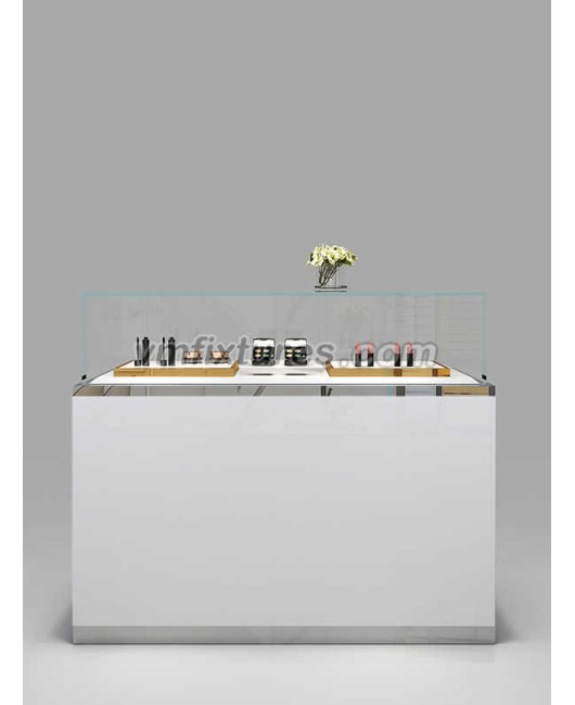 Innovative Design Wooden Glass Jewellery Shop Display Counters For Sale
