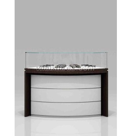 Custom Luxury Creative Design Wooden Glass Optical Shop Display Counter