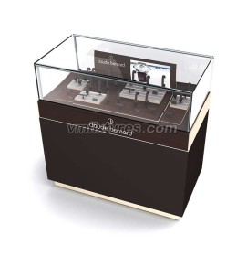 High End Wooden Glass Watch Shop Display Counter Design