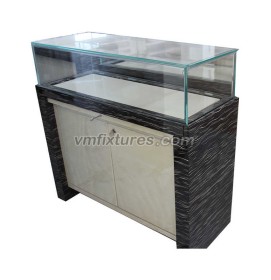 High End Wooden Glass Watch Shop Display Counter Cabinet