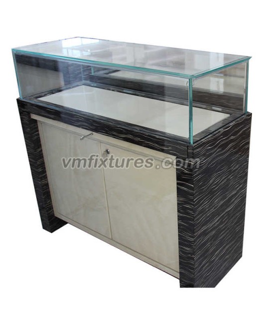 High End Wooden Glass Watch Shop Display Counter Cabinet