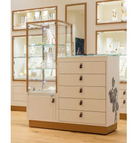 Modern Custom Retail Wooden Jewellery Showcase Designs